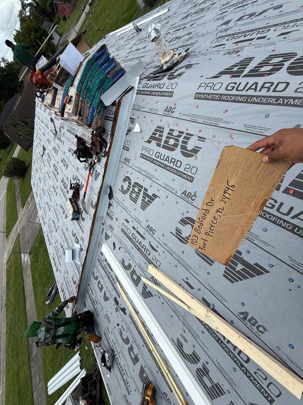 residential shingle roof replacement by Hloska Roofing in Fort Pierce