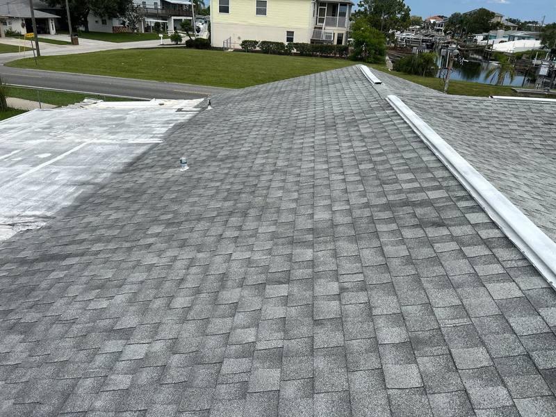 residential shingle roof replacement by Hloska Roofing in Hudson