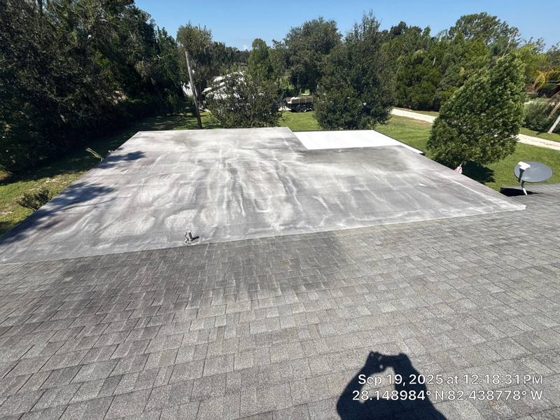 completed roofing project in Lutz FL
