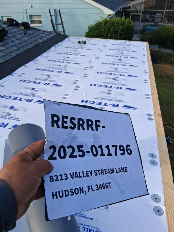 roofing project near Valley Stream Ln in Hudson