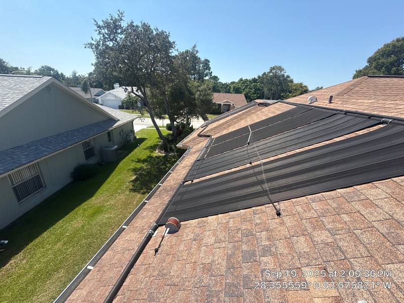 completed roofing project in Hudson FL