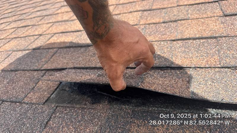 residential roof repair by Hloska Roofing in Tampa