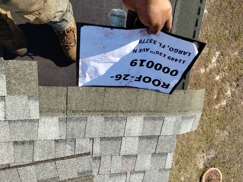 completed roofing project in Largo FL