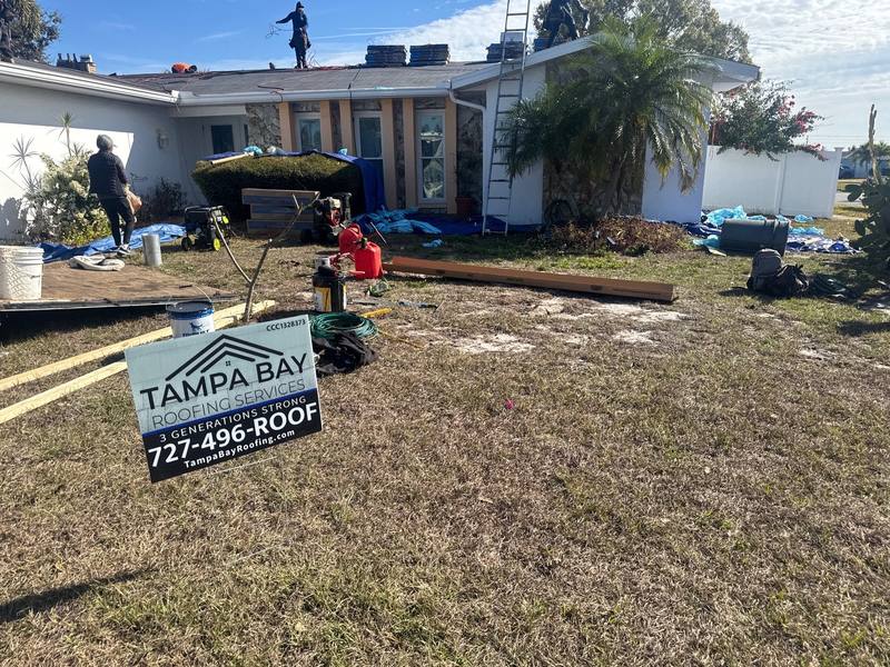 residential shingle roof replacement by Hloska Roofing in Largo