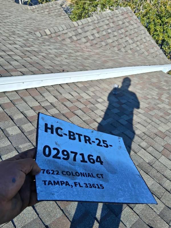 completed roofing project in Tampa FL
