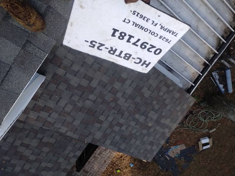 completed roofing project in Tampa FL