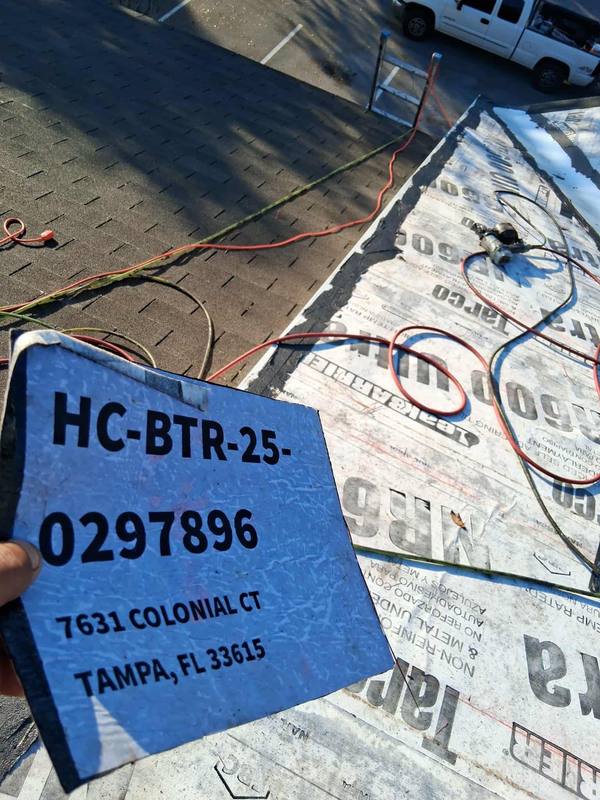 roofing project near Colonial Ct in Tampa