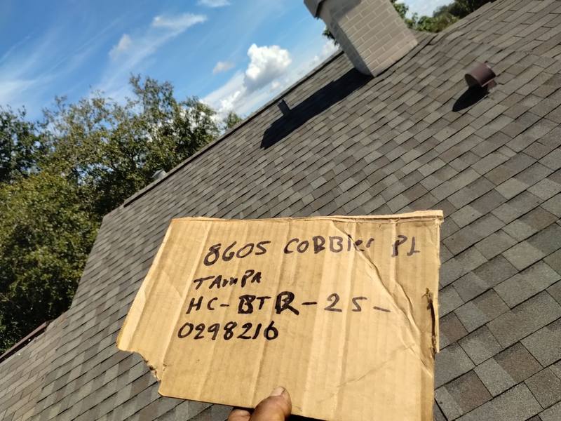 completed roofing project in Tampa FL