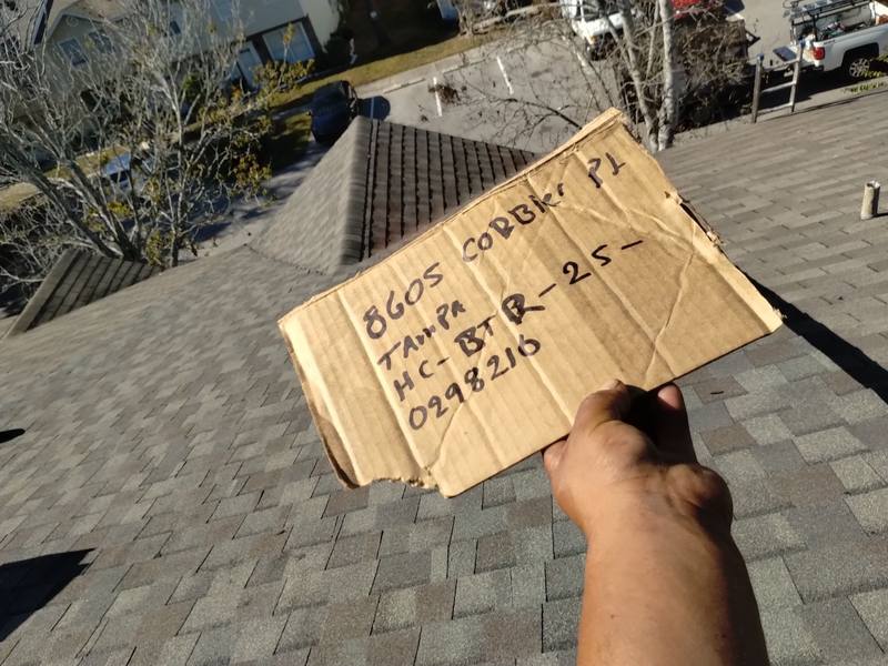 roofing project near Cobbler Place in Tampa