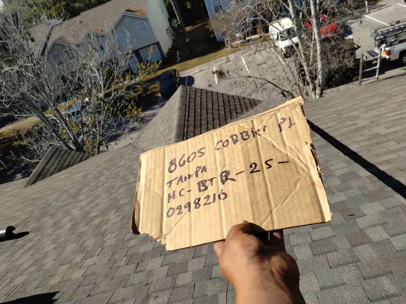 residential roof replacement by Hloska Roofing in Tampa