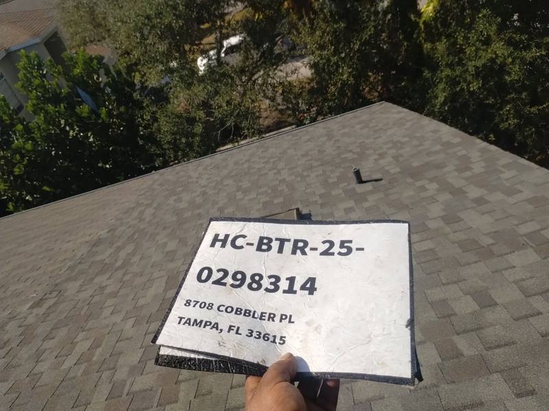 completed roofing project in Tampa FL