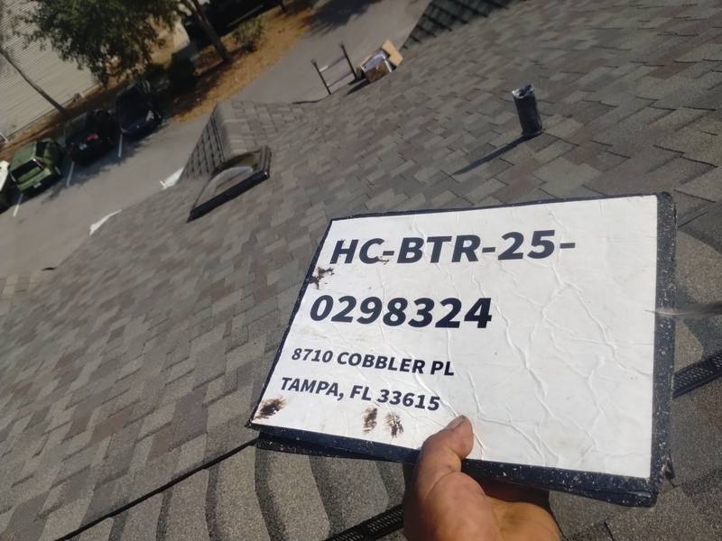 completed roofing project in Tampa FL