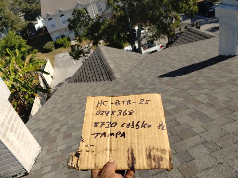 roofing project near Cobbler Place in Tampa