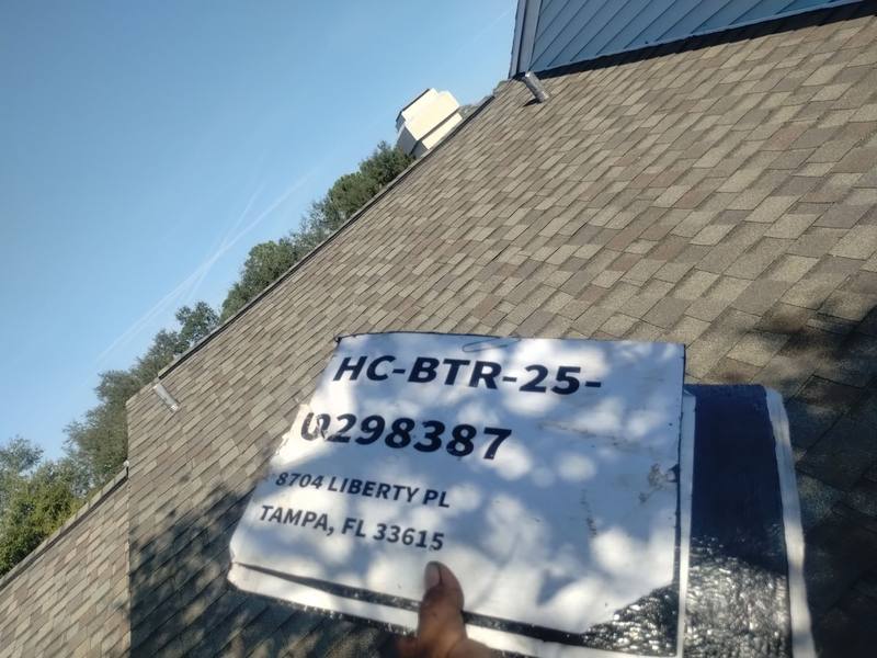 residential roof replacement by Hloska Roofing in Tampa