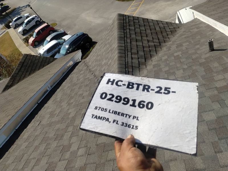 residential roof replacement by Hloska Roofing in Tampa