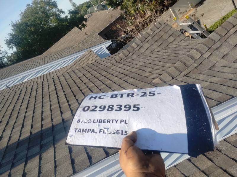 completed roofing project in Tampa FL