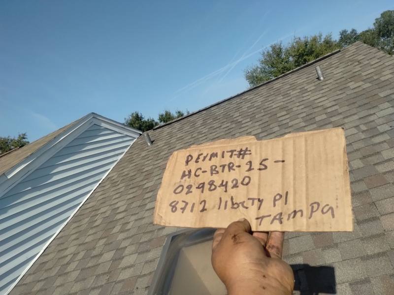 roofing project near Liberty Place in Tampa