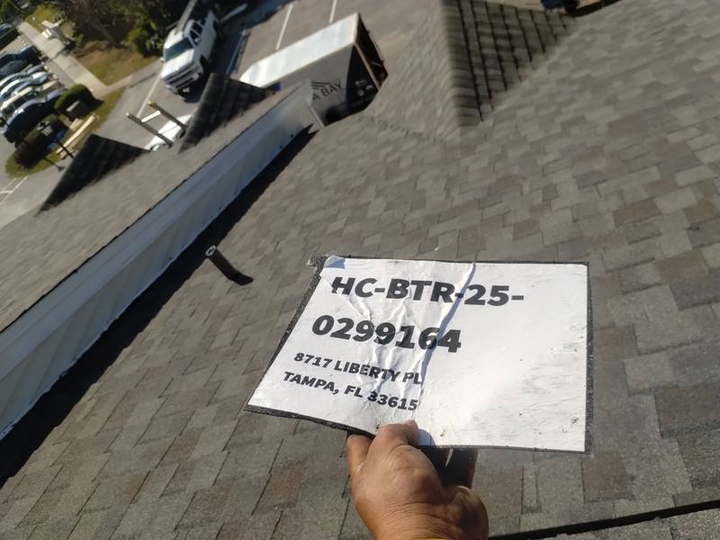 residential roof replacement by Hloska Roofing in Tampa