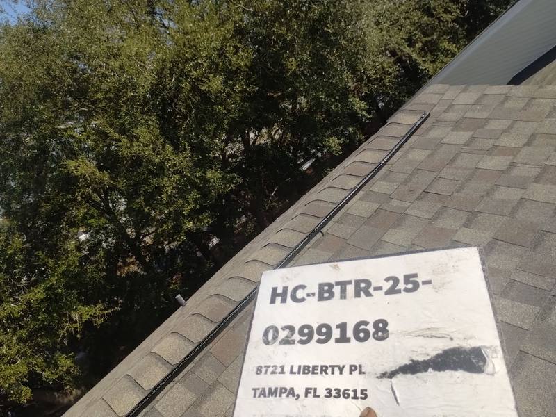 residential roof replacement by Hloska Roofing in Tampa