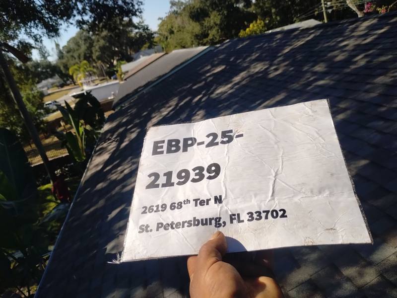 completed roofing project in St. Petersburg FL