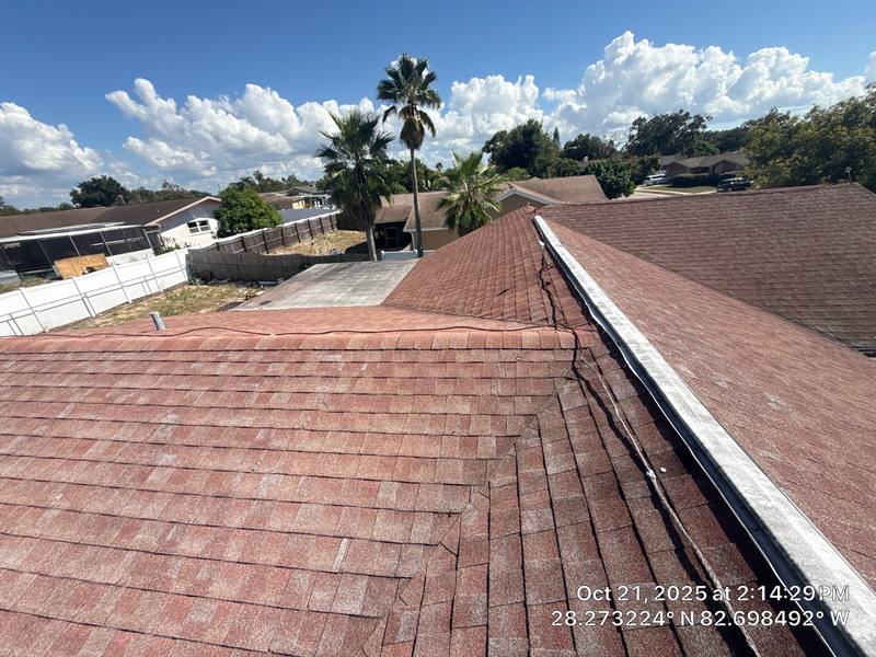 residential roof replacement by Hloska Roofing in New Port Richey