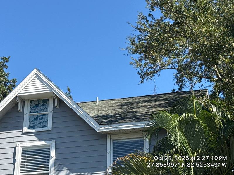 completed roofing project in Tampa FL