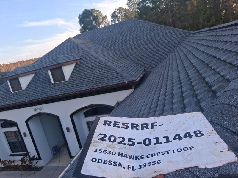 roofing project near Hawks Crest Loop in Odessa