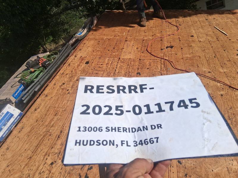 completed roofing project in Hudson FL