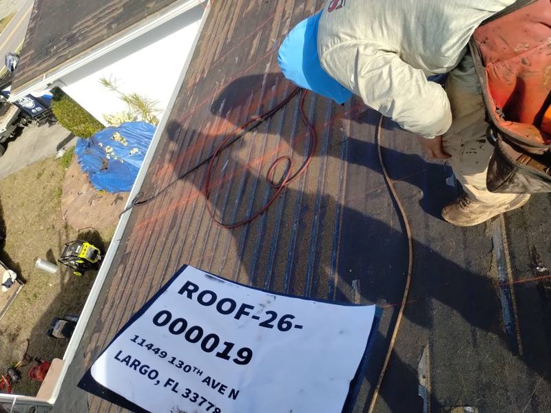 residential roof replacement by Hloska Roofing in St. Petersburg