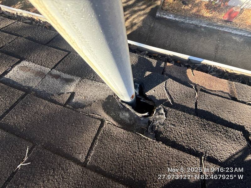 completed roofing project in Tampa FL