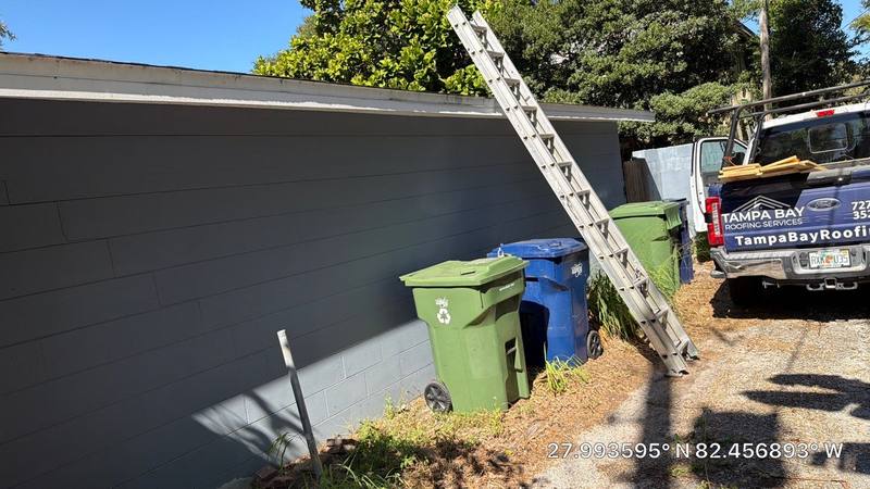 roofing project near N Branch Ave in Tampa
