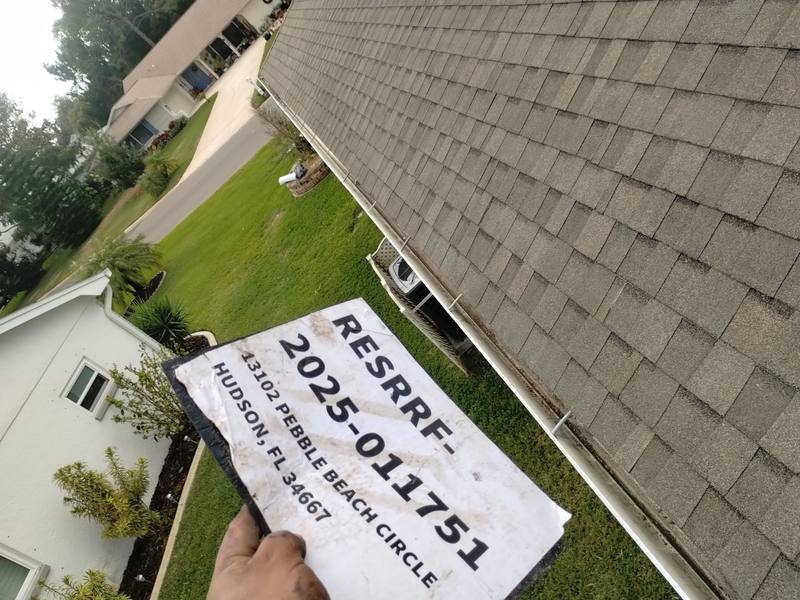 completed roofing project in Bayonet Point FL