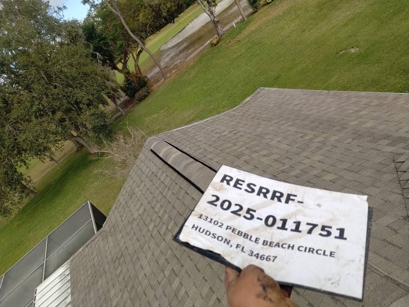 roofing project near Pebble Beach Cir in Bayonet Point