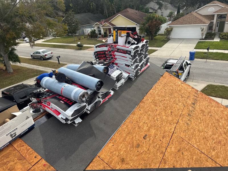 completed roofing project in Tampa FL