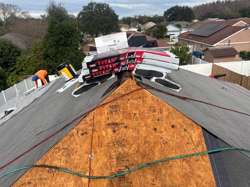 residential shingle roof replacement by Hloska Roofing in Tampa