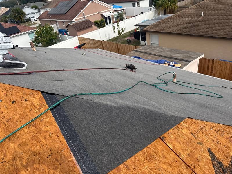 completed roofing project in Tampa FL