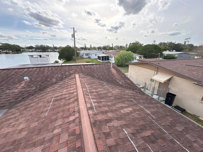 residential roof replacement by Hloska Roofing in Holiday