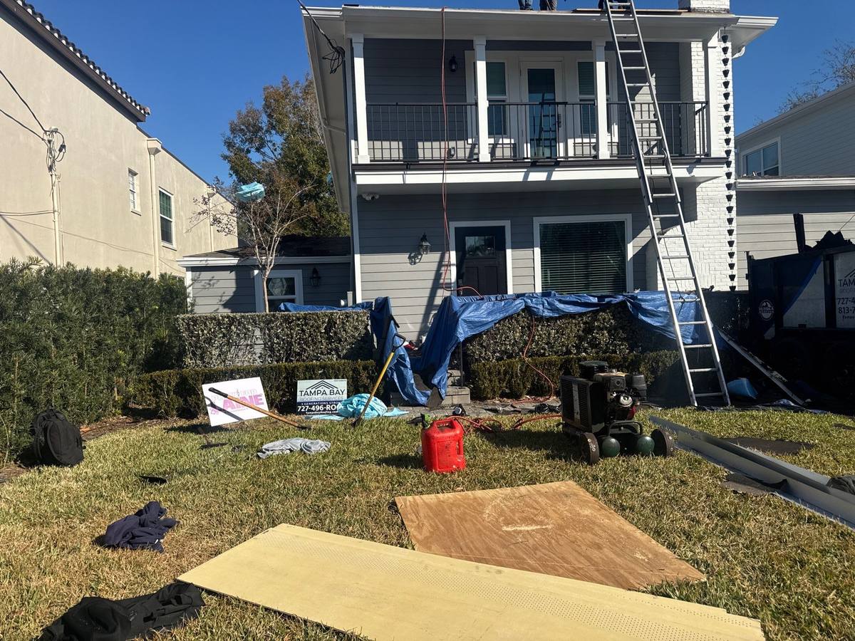 shingle roof replacement in Tampa, Florida