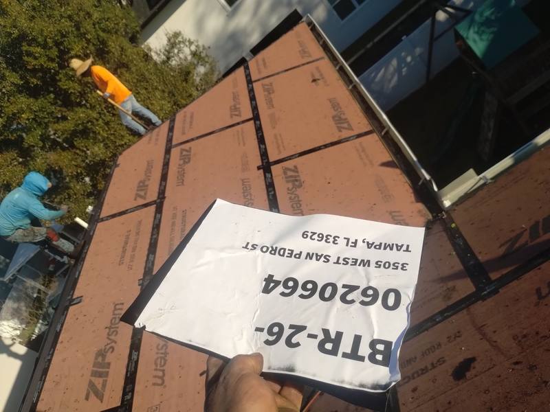 completed roofing project in Tampa FL