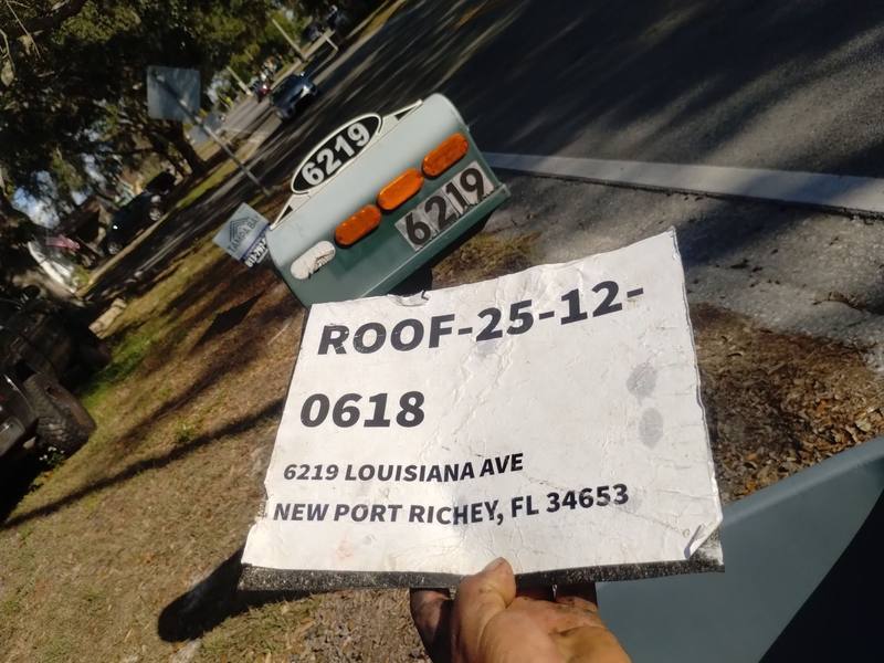 completed roofing project in New Port Richey FL
