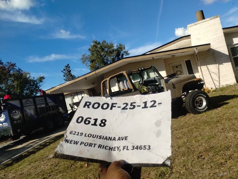 roofing project near Louisiana Ave in New Port Richey