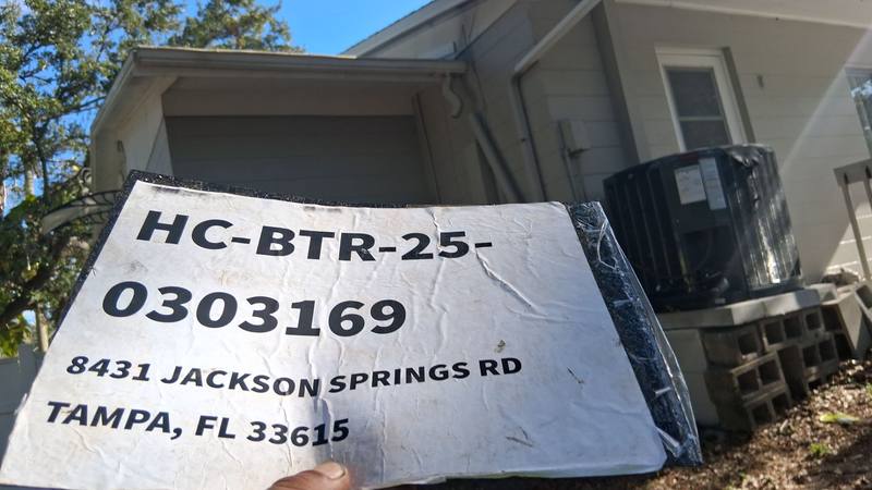 roofing project near Jackson Springs Road in Tampa
