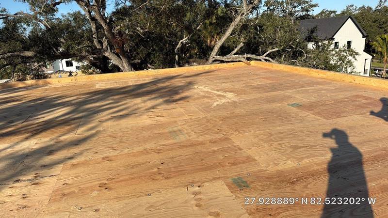 completed roofing project in Tampa FL