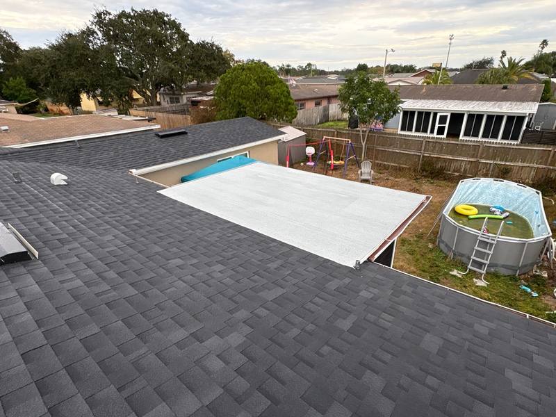 residential roof replacement by Hloska Roofing in Port Richey