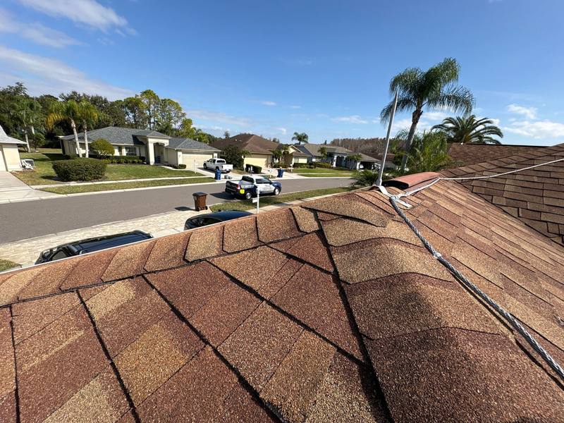 residential shingle roof replacement by Hloska Roofing in Trinity