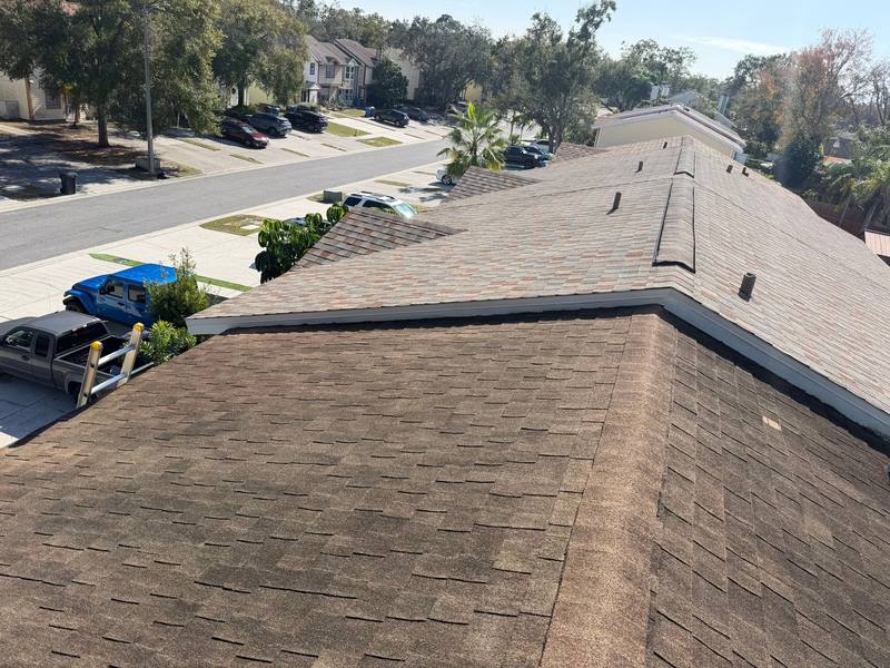 completed roofing project in Tampa FL