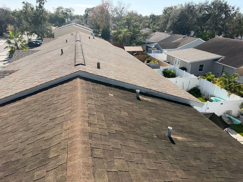 residential roof replacement by Hloska Roofing in Tampa