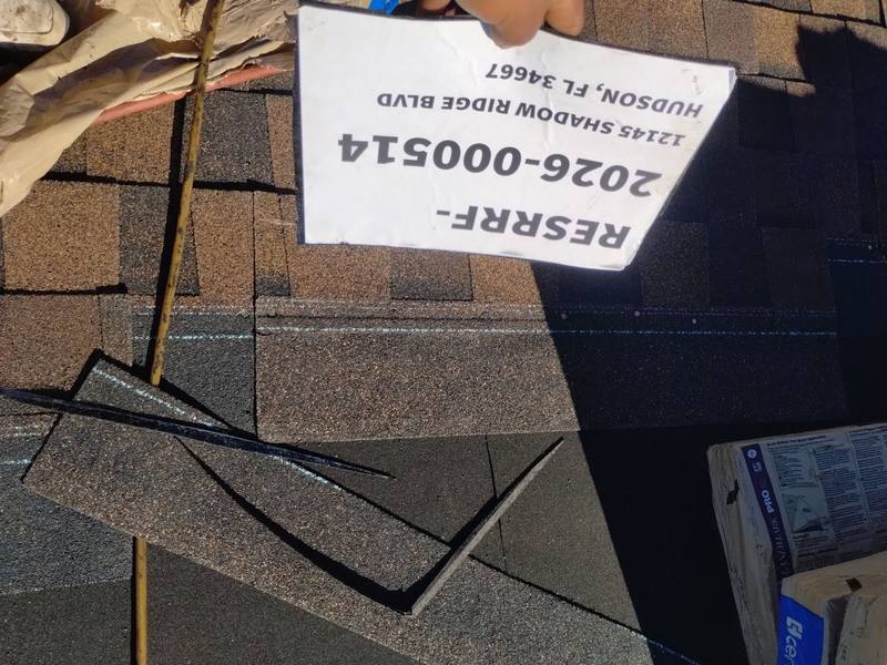 completed roofing project in Hudson FL
