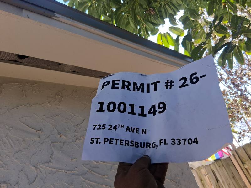 roofing project near 24th Ave N in St. Petersburg