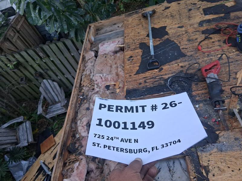 residential roof replacement by Hloska Roofing in St. Petersburg